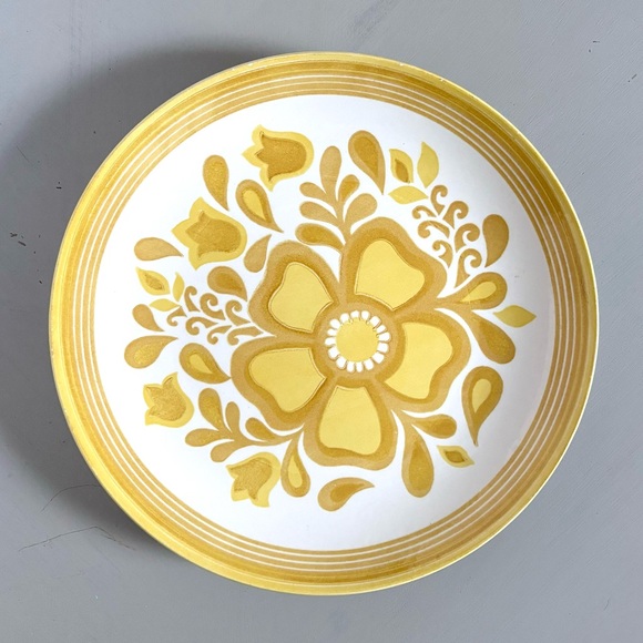 CAVALIER Royal China MCM 1970s Retired Ironstone Damsel Tulip Dinner Plate Set - Picture 4 of 7